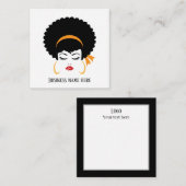 かわいい美容師メイクアップアーティストどんな目的でも ノートカード (正面/裏面)