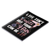 かわいい美容師モチベーション美容師 ノートブック (左側)