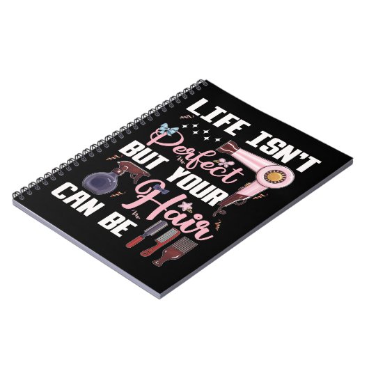 かわいい美容師モチベーション美容師 ノートブック (左側)