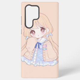 かわいい美少女パステル Samsung Phone Ca Galaxy S22 Ultraケース