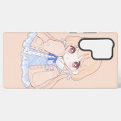 かわいい美少女パステル Samsung Phone Ca Galaxyケース (裏面横)