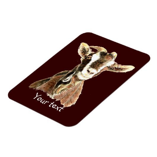 かわいい老ヤギ農場動物のユーモア マグネット (左側)