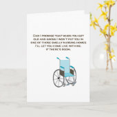 かわいい老人ホームお父さんの日のグリーティングカード カード (黄色い花)