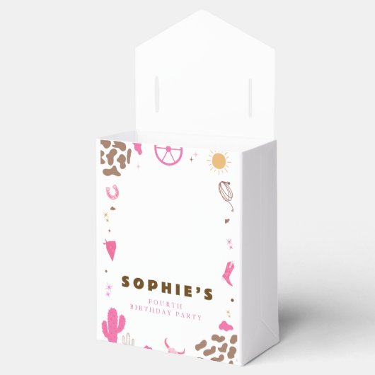 かわいい聖い牛のハイランド牛の誕生日 フェイバーボックス (オープン)