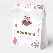 かわいい聖い牛のハイランド牛の誕生日 フェイバーボックス (正面サイド)