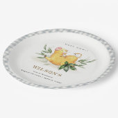 かわいい聖い牛の農場の葉キッズエイジ誕生日 ペーパープレート (アングル)