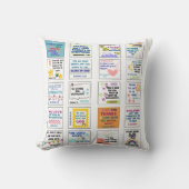 かわいい聖なる書物、 経典の子供は聖書の聖句を記憶 クッション (正面)