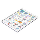 かわいい聖なる書物、 経典の子供は聖書の聖句を記憶 ノートブック (左側)