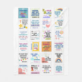 かわいい聖なる書物、 経典の子供は聖書の聖句を記憶 フリースブランケット (正面)