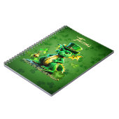 かわいい聖パトリックの日ドラゴン ノートブック (左側)