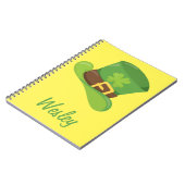 かわいい聖パトリックの日帽子 ノートブック (左側)