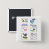 かわいい聖書の子供たちの記憶の聖句 缶バッジ (正面&裏面)