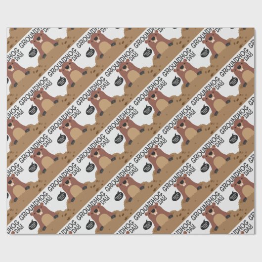 かわいい聖燭節の漫画のイラストレーション ラッピングペーパー (フラット)