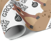 かわいい聖燭節の漫画のイラストレーション ラッピングペーパー (ロールコーナー)