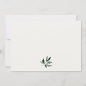 かわいい聖牛の葉ニュートラルフォト子供の誕生日 サンキューカード (裏面)