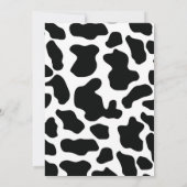 かわいい聖牛1歳の誕生日 招待状 (裏面)