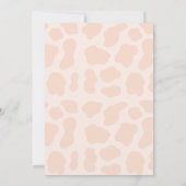 かわいい聖牛I'm One Girl 1st Birthday招待状 セーブザデート (裏面)