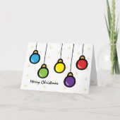 かわいい聖降誕パーソナライズされた祭オーナメント カード (正面)