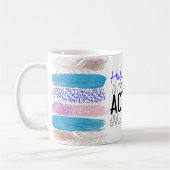 かわいい聖霊がラップを発動 コーヒーマグカップ (左)