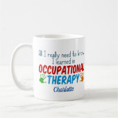 かわいい職業セラピストパーソナライズされたOT コーヒーマグカップ (左)