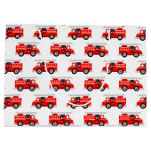 かわいい職業ファイアマンパーティー ラージペーパーバッグ (裏面)