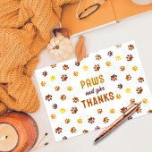 かわいい肉球と感謝の気持ちのカスタム印 サンキューカード