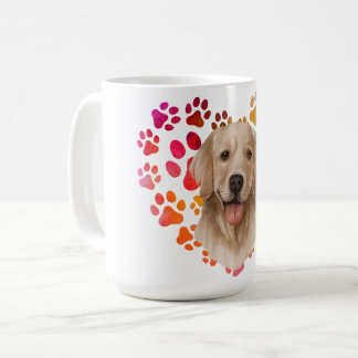 かわいい肉球 ハート ゴールド 犬 子犬 ペット 動物パーティー コーヒーマグカップ