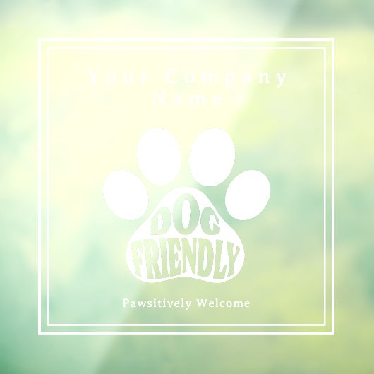 かわいい肉球 犬に優しいサイン ウィンドウステッカー ウィンドウサイン (シート3)