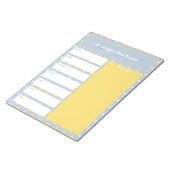 かわいい肉球 | 食事プランナー ノートパッド (アングル)