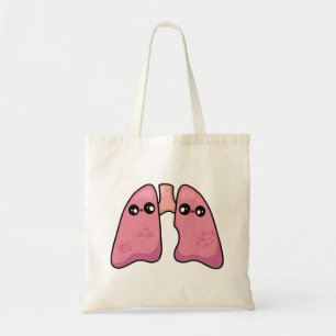かわいい肺 - 人体生物学 トートバッグ