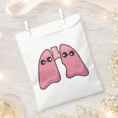 かわいい肺 - 人体解剖学 フェイバーバッグ (クリップ留めされた状態)