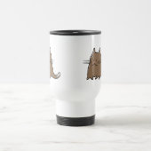 かわいい脂肪質の小さいぽっちゃりした子猫猫 トラベルマグ (中央)