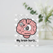 かわいい脳傷心理ニューロロジーアニメ ポストカード (スタンド正面)