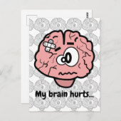 かわいい脳傷心理ニューロロジーアニメ ポストカード (正面/裏面)