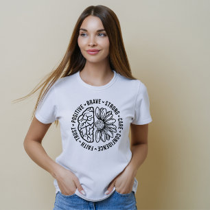 かわいい脳花精神衛生プロフェッショナル Tシャツ