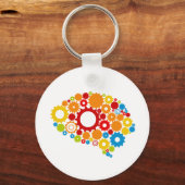 かわいい脳 キーホルダー (正面)