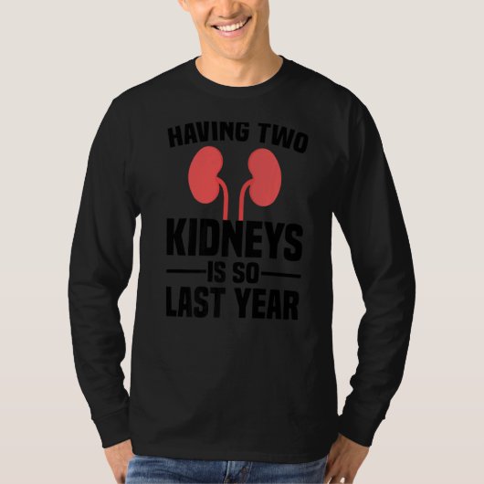 かわいい腎臓ドナー男性女性腎臓移植Surv Tシャツ (正面)