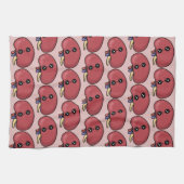 かわいい腎臓 - 人体生物学 キッチンタオル (横)