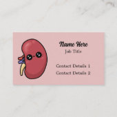 かわいい腎臓 - 人体生物学 名刺 (裏面)