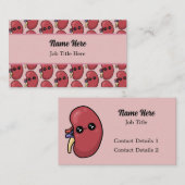 かわいい腎臓 - 人体生物学 名刺 (正面/裏面)