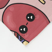 かわいい腎臓 – 人間生物学 フリースブランケット (角)