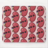 かわいい腎臓 – 人間生物学 マウスパッド (正面)