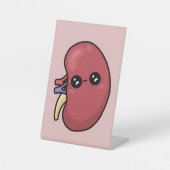 かわいい腎臓 – 人間生物学 台座サイン (正面)