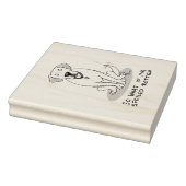 かわいい腐った黄色いラブラドールレトリバードッグ ラバースタンプ (スタンプ)