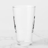 かわいい腐った黒いラブラドールレトリバードッグ タンブラーグラス (左)