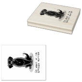 かわいい腐った黒いラブラドールレトリバードッグ ラバースタンプ (押印)