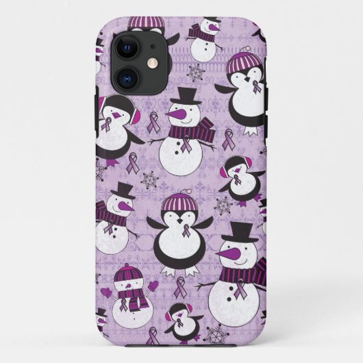 かわいい膵臓癌の認識度Iの電話箱 Case-Mate iPhoneケース (裏面)