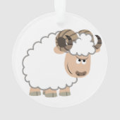 かわいい自信のある漫画のラム オーナメント (裏面)