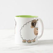 かわいい自信のある漫画のラム ツートーンマグカップ (正面右)