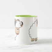 かわいい自信のある漫画のラム ツートーンマグカップ (中央)